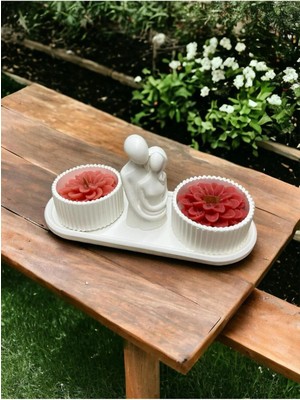 Bernami Pinterest Özel Tasarım El Yapımı Mumluk ve Sarılan Çift Biblo