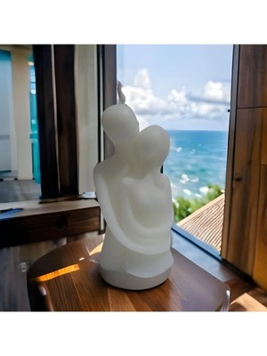 Bernami Pinterest Sarılan Çift Kokulu Beyaz Mum