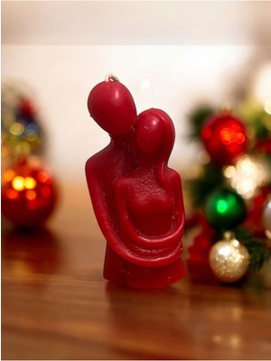 Bernami Pinterest Özel Kutusunda Sarılan Çift Biblo Mum Hediyelik Yılbaşı, Sevgiliye, Hediyelik