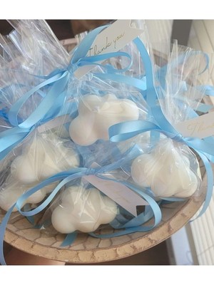 Bernami Pinterest 20 Adet Süslemeli Bulutlu Mum, Bebek Hediyeliği , Doğum, Sünnet, Düğün, Hediyelik