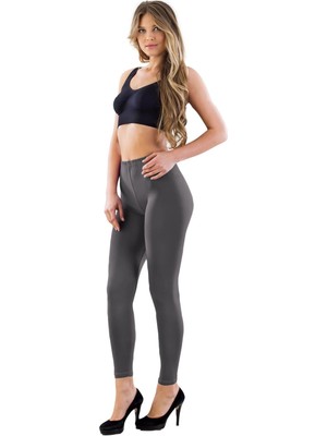 Liyuza Antrasit Mı Emay 7700 Likralı Uzun Battal Tayt