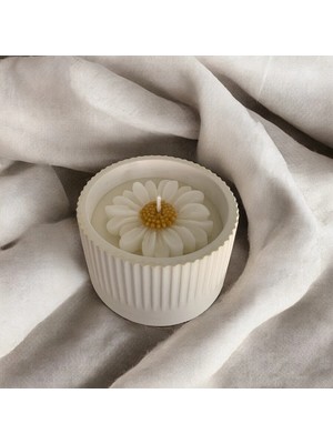 Bernami Pinterest Dekoratif Kokulu Kavanoz Mum Papatya Detaylı