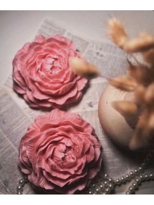 Bernami Pinterest 10 Adet Dekoratif Kokulu Şakayık Çiçeği Mum Çiçek Mum Düğün Toptan Mum Kutuludur