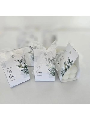 Bernami Pinterest Söz, Kına , Doğum, Doğum Günü, Kutu Süslemeli Bubble Mum - 15 Adet