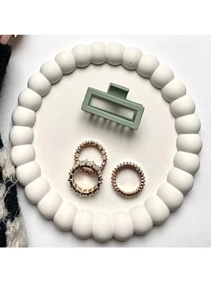 Bernami Pinterest Bubble Bardak Altlığı - Bubble Tabak - Beyaz