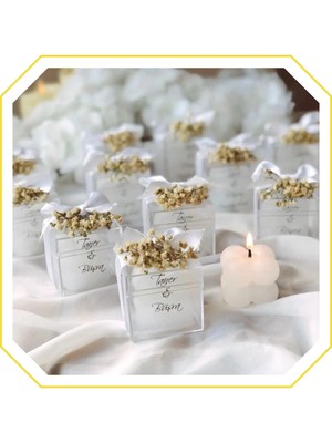 Bernami Pinterest Mum Hediyelik, Buble Mum, Nişan, Söz, Nikah, Sünnet, Özel Gün Hediyeliği 10'lu Buble Mum