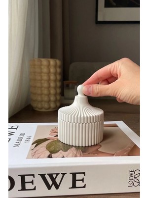 Bernami Pinterest Dekoratif Kapaklı Takı Kutusu | Beyaz
