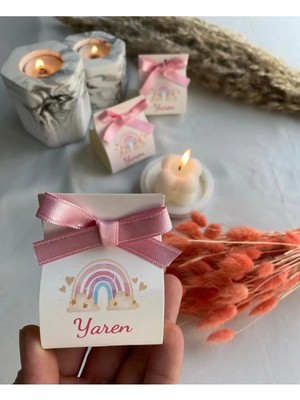 Bernami Pinterest Söz, Kına , Doğum, Doğum Günü, Mika Kutu Süslemeli Mum - 15 Adet