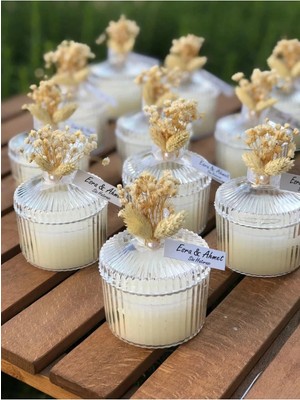 Bernami Pinterest Misafirler Için Kişiselleştirilmiş Lüks Düğün Mumları