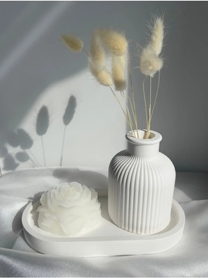 Bernami Pinterest Şakayık Mumlu Dekoratif 3’lü Set
