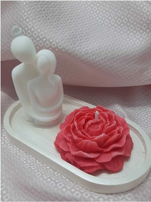 Bernami Pinterest Sarılan Çift & Şakayık Mum & Sunum Tabağı