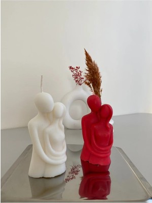 Bernami Pinterest %100 El Yapımı Soya Wax 2 Li Sevgili Mumu