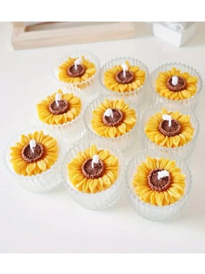 Bernami Pinterest Papatya Şekerlik Kokulu Mum Mika Kapaklı - 1 Adet