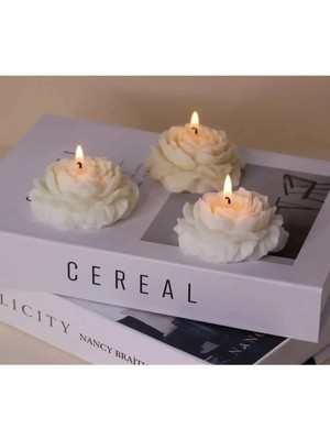 Bernami Pinterest Şakayık Mum Kokulu 3'lü Set Söz Nişan Nikah Kına Davet