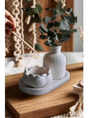 Bernami Pinterest 3 Lü Dekoratif Vazo Seti | Orta Sehpa & Ev Dekoru