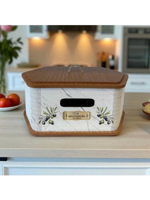 Feyza Design Şık Ahşap Ekmeklik ile Mutfağınıza Doğal Şıklık Katın