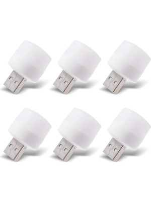 Aksesuarcı USB LED Küçük Beyaz Işık, USB Mini LED Lamba, Koridor, Tuvalet, Oturma Odası, Çocuk Odası