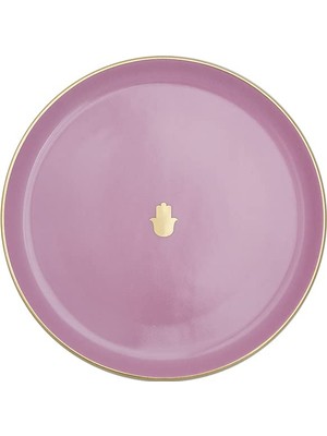 Glamorous Pembe Düz Tabak, 20 cm