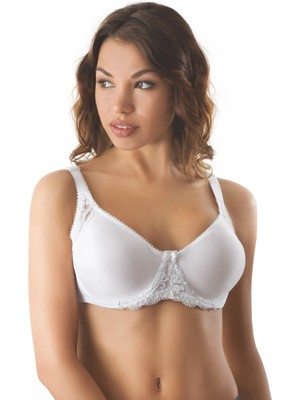 Liyuza Beyaz Mı Emay 164 C Balenli Dantelli Sütyen