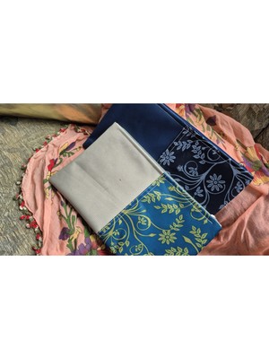 Özgürce Şık Bej ve Yeşil Çiçekli Makaj Çantası, Taşıması Kolay ve Güzel Görünüm