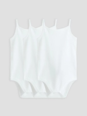 LC Waikiki Askılı Kız Bebek Çıtçıtlı Body 3 Lü  (S6)