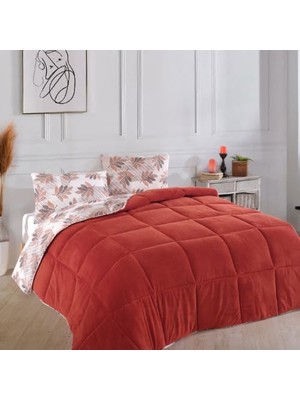 Çift Kişilik Lüx Wellsoft Yorgan Çift Taraflı Yastık Kılıflı 195X215 cm Yorgan + Yastık Kılıfı Set (