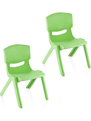 Fiore 2'li Set Küçük Şirin Çocuk Sandalyesi Yeşil