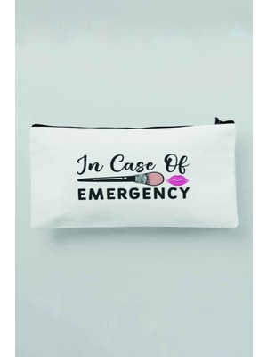 Özgürce Beyaz Bez Makyaj Çantası Kalemlik ve Cüzdan Için Şık ve Pratik Tasarım