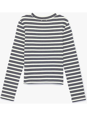 Koton  Nakış Detaylı Pembe Kız Çocuk Sweatshirt 6SKG10277AK