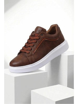 Erkek Spor Ayakkabı Günlük Sneaker Soft Taba Renk Ortopedik Tabanlı M801