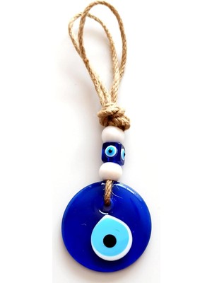 Mixperi Klasik Mavi Cam Nazar Boncuğu 7 Santimetre Çapında Nazarlık Duvar Süsü