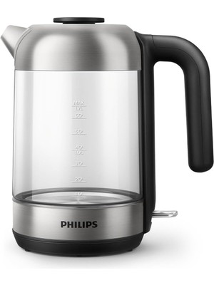 HD9339/80 Cam Su Isıtıcısı, 1,7 Litre, LED Aydınlatma, Kuru Çalışma Koruması, Çıkarılabilir Mikro Sü