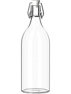 Korken Şeffaf Cam Şişe, Tıpalı, Yağ, Sirke, Içecek, Bira, Su, Kombucha, Kefir, Soda Için Sallanan Şi