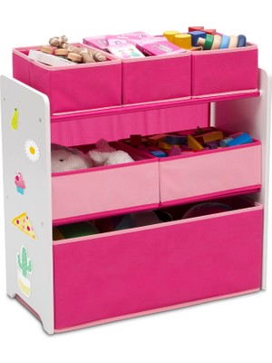 Delta Children Spielzeug-Organizer Für 6 Mülltonnen, Pembe