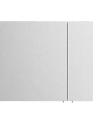 Vitra Shift T20 81006 Asimetrik Dolaplı Ayna, Parlak Beyaz, 80 cm