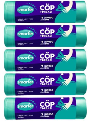 5 Li Jumbo Boy Çöp Torbası 80X110CM (Çöp Poşeti)