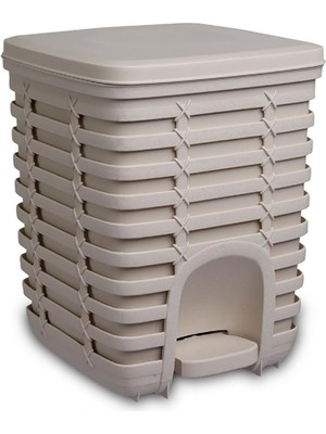 Palm Pedallı Çöp Kovası 9 Lt - Bej M-E54-09