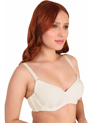 Liyuza Ekru Mı 190D Pedli Balenli Sütyen
