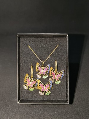 Vulwox Renklerin Dansı Kelebek Takı Seti