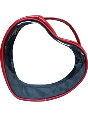 Özgürce Şeffaf Kalp Tasarımlı Makyaj Çantası, Pratik ve Şık Organizer