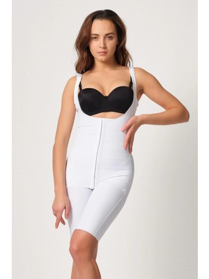 Liyuza Beyaz Mı Emay 2915 Agraflı Yelek Karyoka Destekli Boy Korse