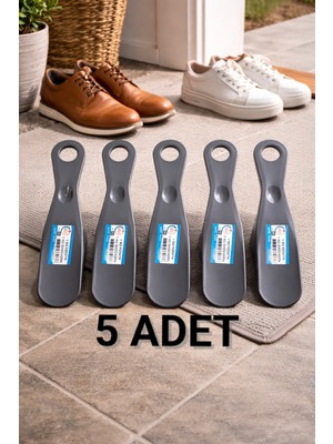 Miras Home 5 Adet Ayakkabı Çekeceği, 17,5 cm Plastik Kerata