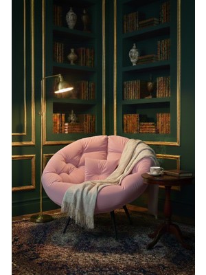 AVYNA Palace Luxury Edition Tekli Koltuk Berjer Tv & Dinlenme Koltuğu | Ergonomik ve Şık Tasarım - Pembe