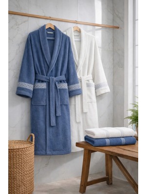 6 Parça Aile Bornoz Seti – Yüksek Emici, Dayanıklı & Yumuşak Doku, %70 Pamuk %30 Polyester