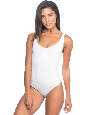 Liyuza Beyaz Mı Emay 2018 Kalın Askılı Body Korse