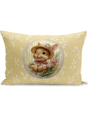 Bertille Home Ilkbahar Serisi Çift Tarafı Dijital Baskılı Kırlent Kılıfı (Spring Easter Paskalya)