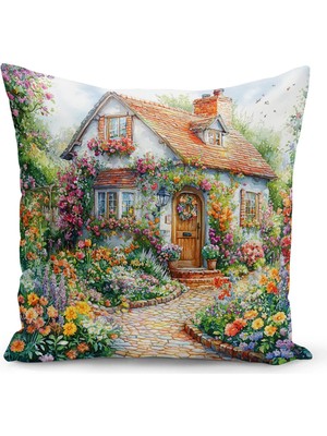 Bertille Home Ilkbahar Serisi Çift Tarafı Dijital Baskılı Kırlent Kılıfı (Spring Easter Paskalya)