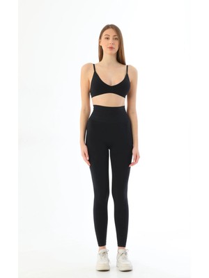 Liyuza Siyah Mı 3905 Yüksek Bel Toparlayıcı Tayt