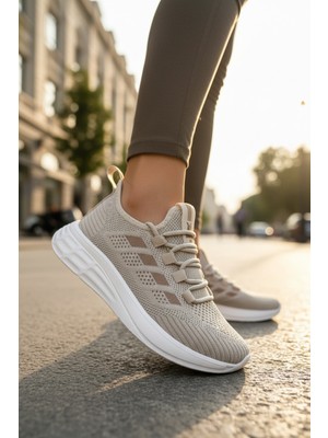 Enoch Kadın Hafif Koşu Ayakkabısı Nefes Alan Triko Örgü Sneaker