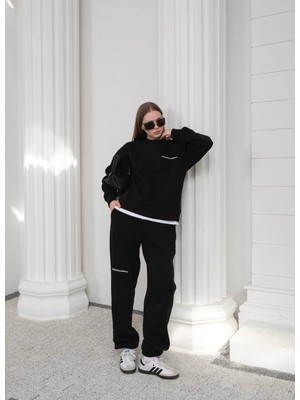 Fonna Fashion Bayan Eşofman Takım-Siyah